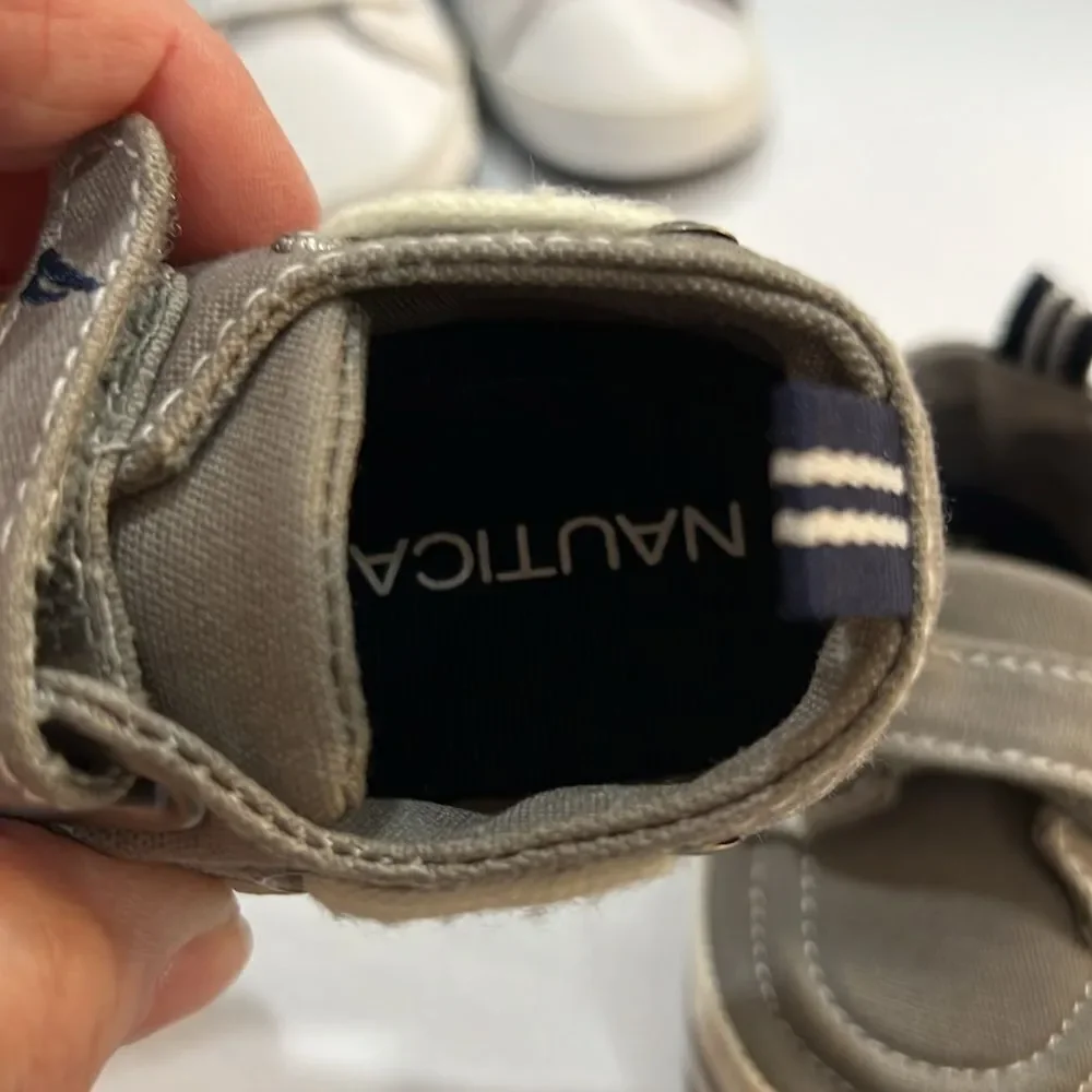 Nautica and other brands bundle of 3 pair infant shoes EUC